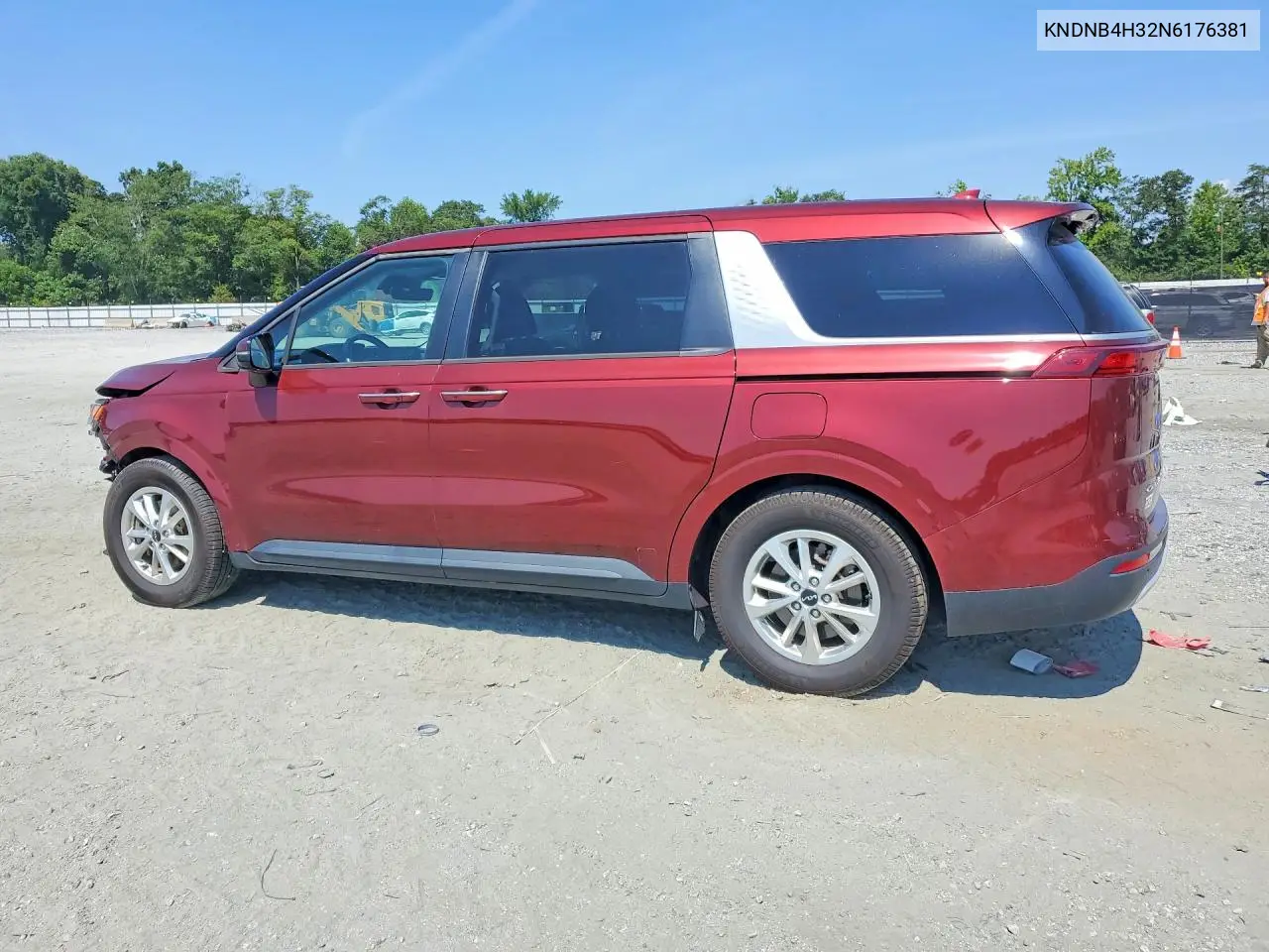 2022 Kia Carnival Lx VIN: KNDNB4H32N6176381 Lot: 61431286