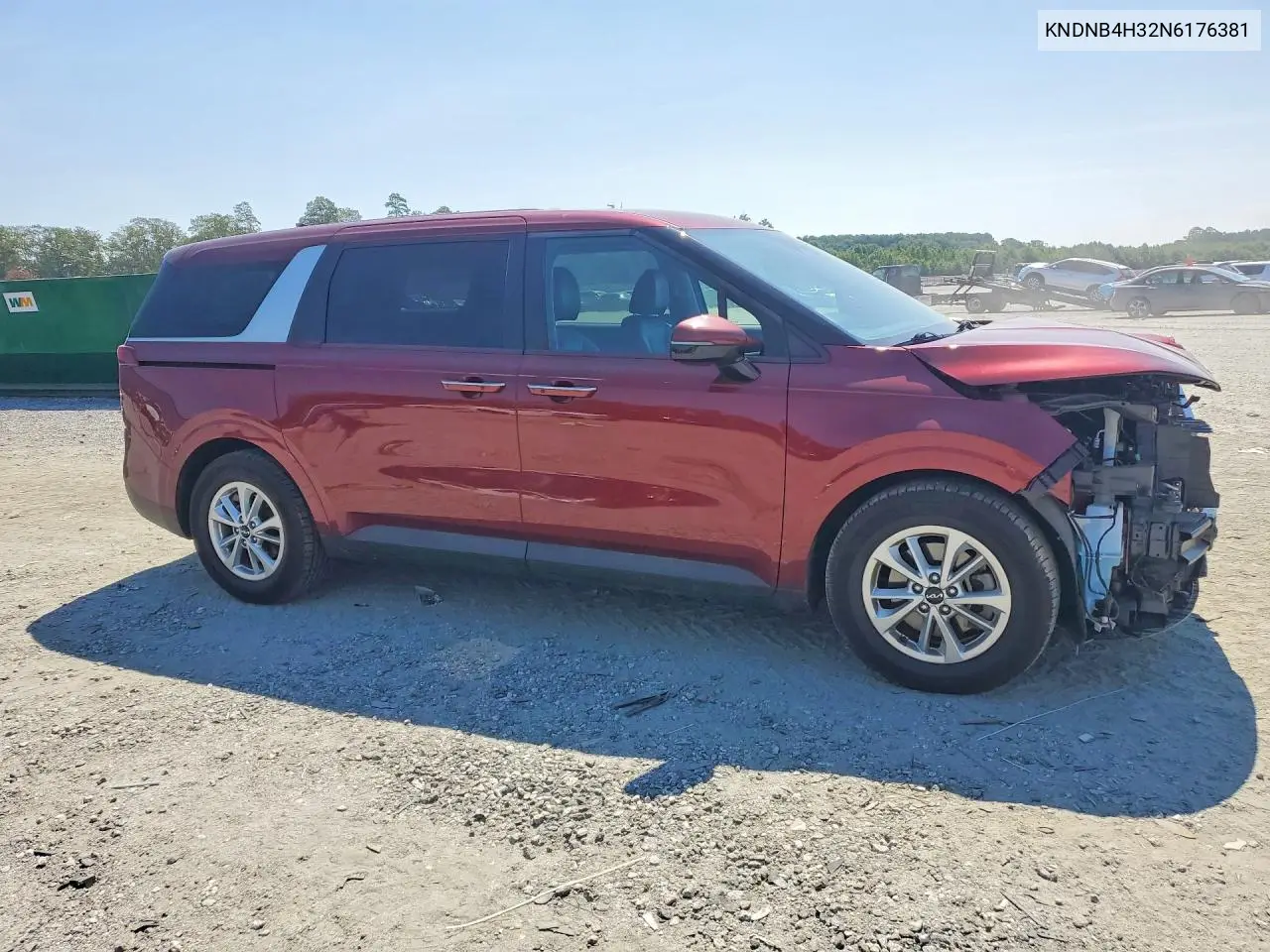 2022 Kia Carnival Lx VIN: KNDNB4H32N6176381 Lot: 61431286