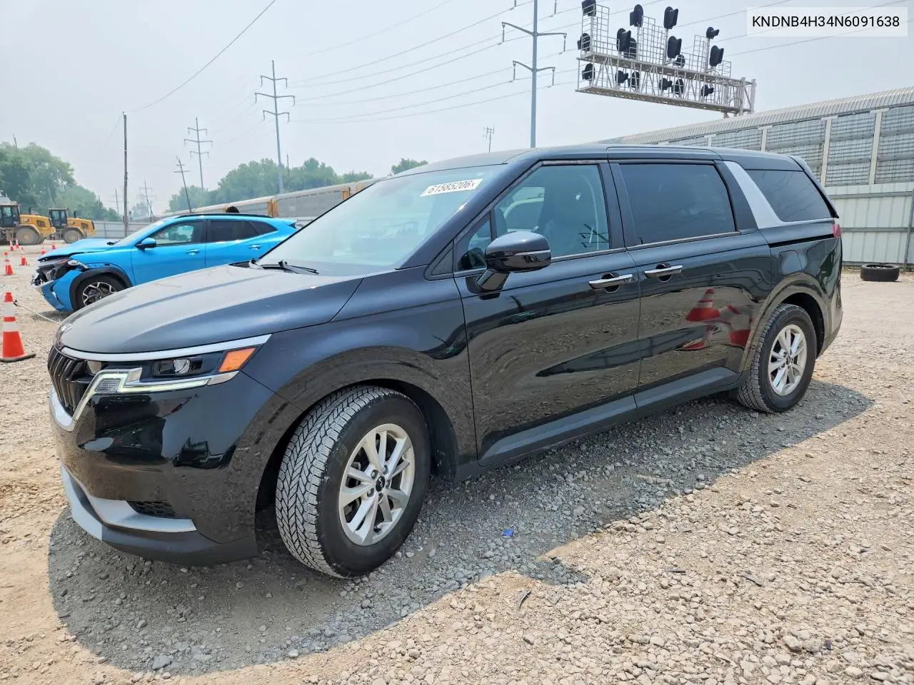 2022 Kia Carnival Lx VIN: KNDNB4H34N6091638 Lot: 61585206