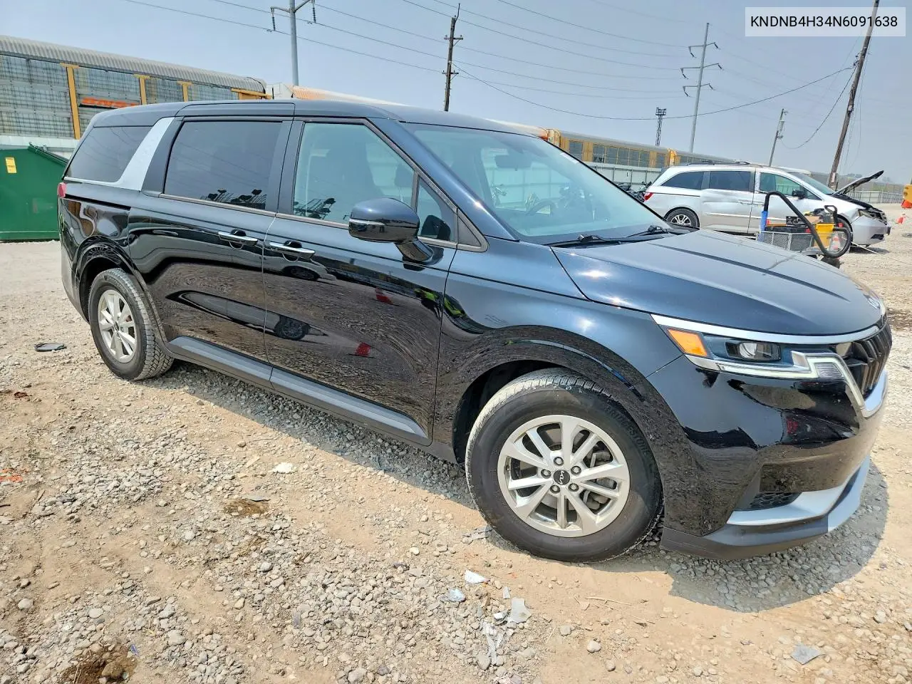 2022 Kia Carnival Lx VIN: KNDNB4H34N6091638 Lot: 61585206