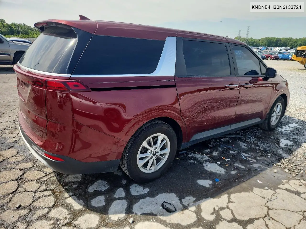 2022 Kia Carnival Lx VIN: KNDNB4H30N6133724 Lot: 61678726