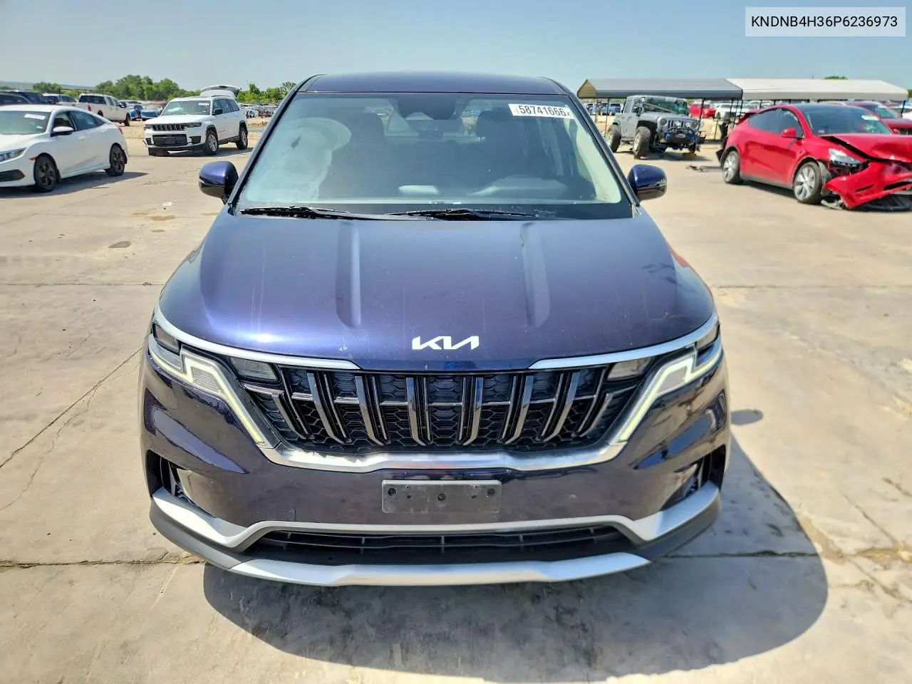 2023 Kia Carnival Lx VIN: KNDNB4H36P6236973 Lot: 58741666