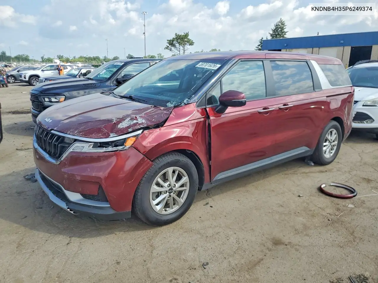 2023 Kia Carnival Lx VIN: KNDNB4H35P6249374 Lot: 59701626