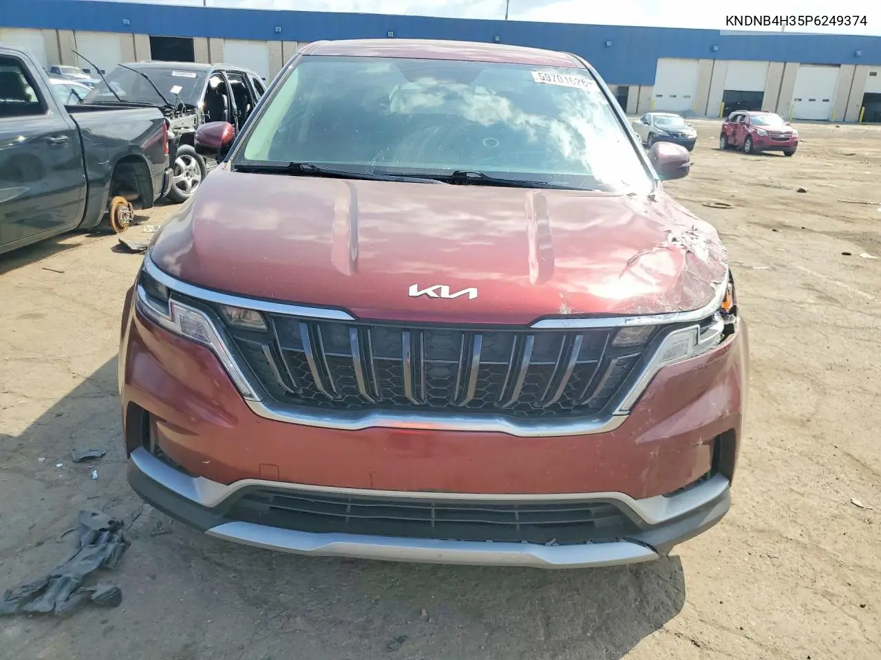 2023 Kia Carnival Lx VIN: KNDNB4H35P6249374 Lot: 59701626