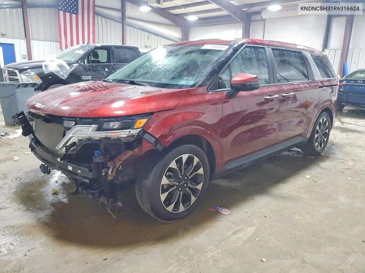 2024 Kia Carnival Ex VIN: KNDNC5H31R6316624 Lot: 61416456