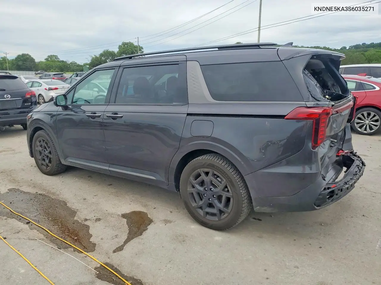 2025 Kia Carnival Hybrid Sx Prestige VIN: KNDNE5KA3S6035271 Lot: 57184736