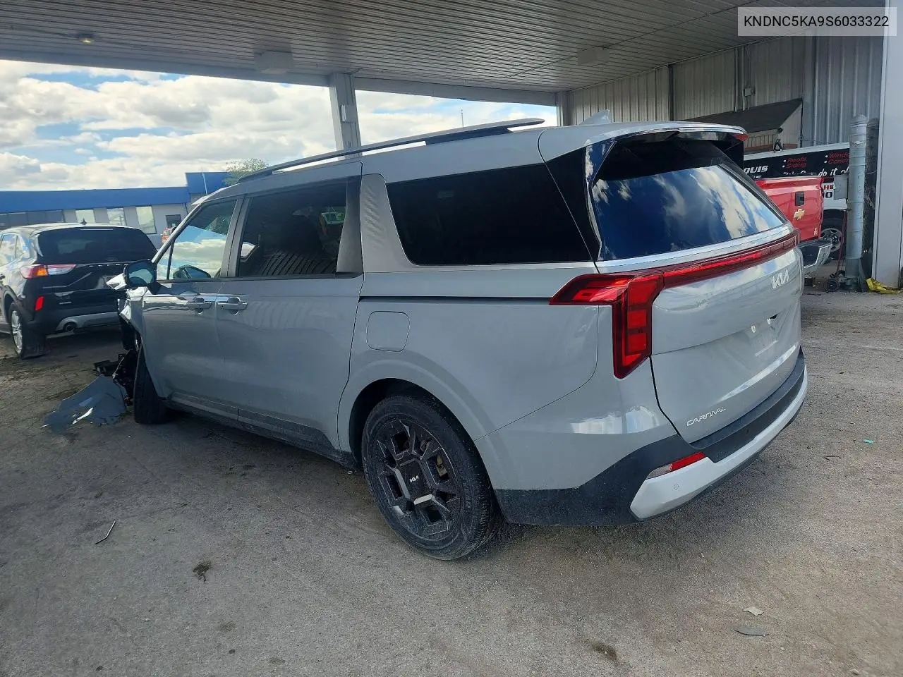 2025 Kia Carnival Ex VIN: KNDNC5KA9S6033322 Lot: 57216706