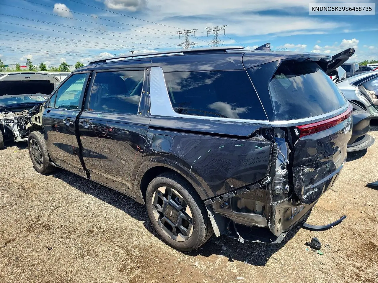 2025 Kia Carnival Ex VIN: KNDNC5K39S6458735 Lot: 58707876