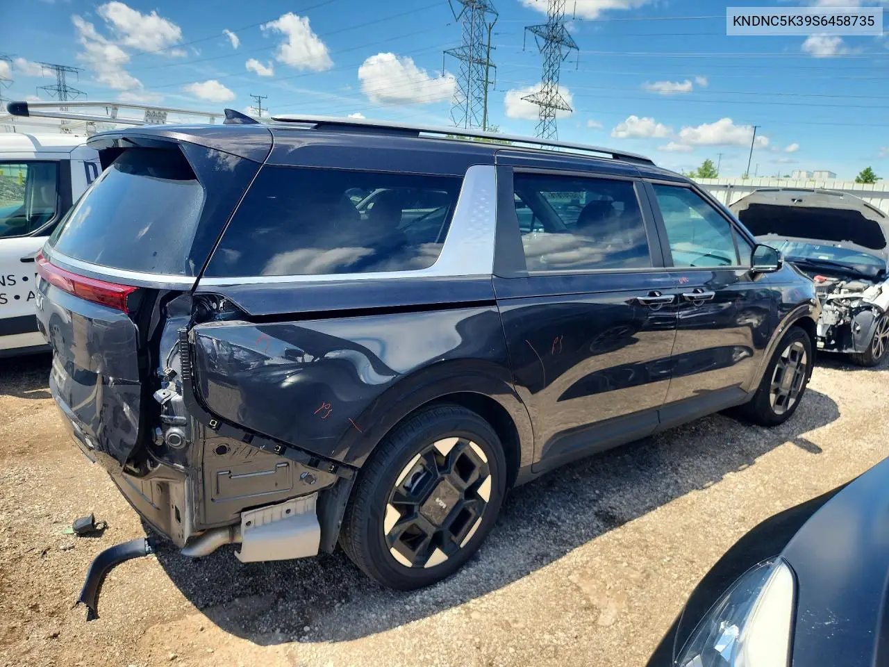 2025 Kia Carnival Ex VIN: KNDNC5K39S6458735 Lot: 58707876