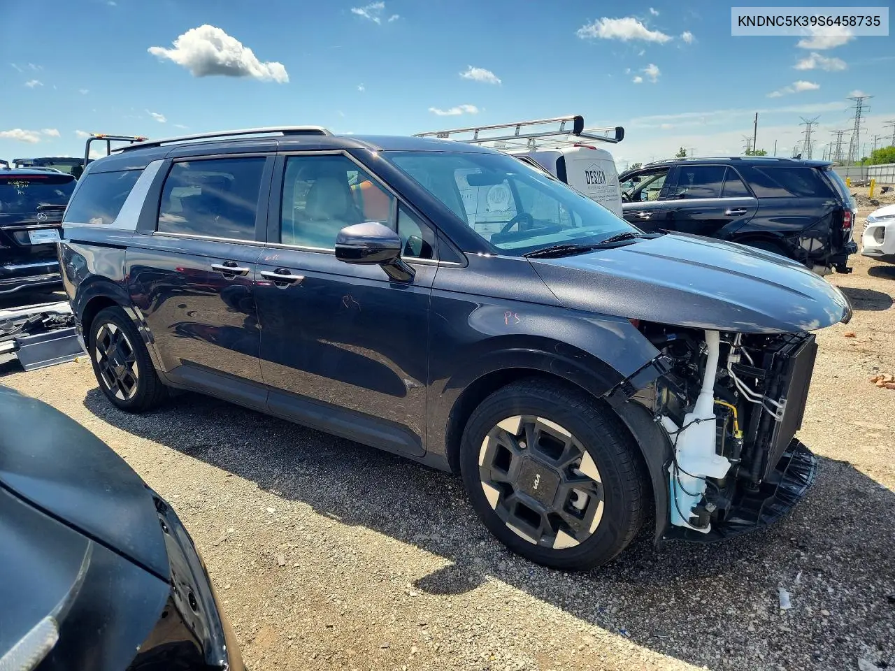 2025 Kia Carnival Ex VIN: KNDNC5K39S6458735 Lot: 58707876