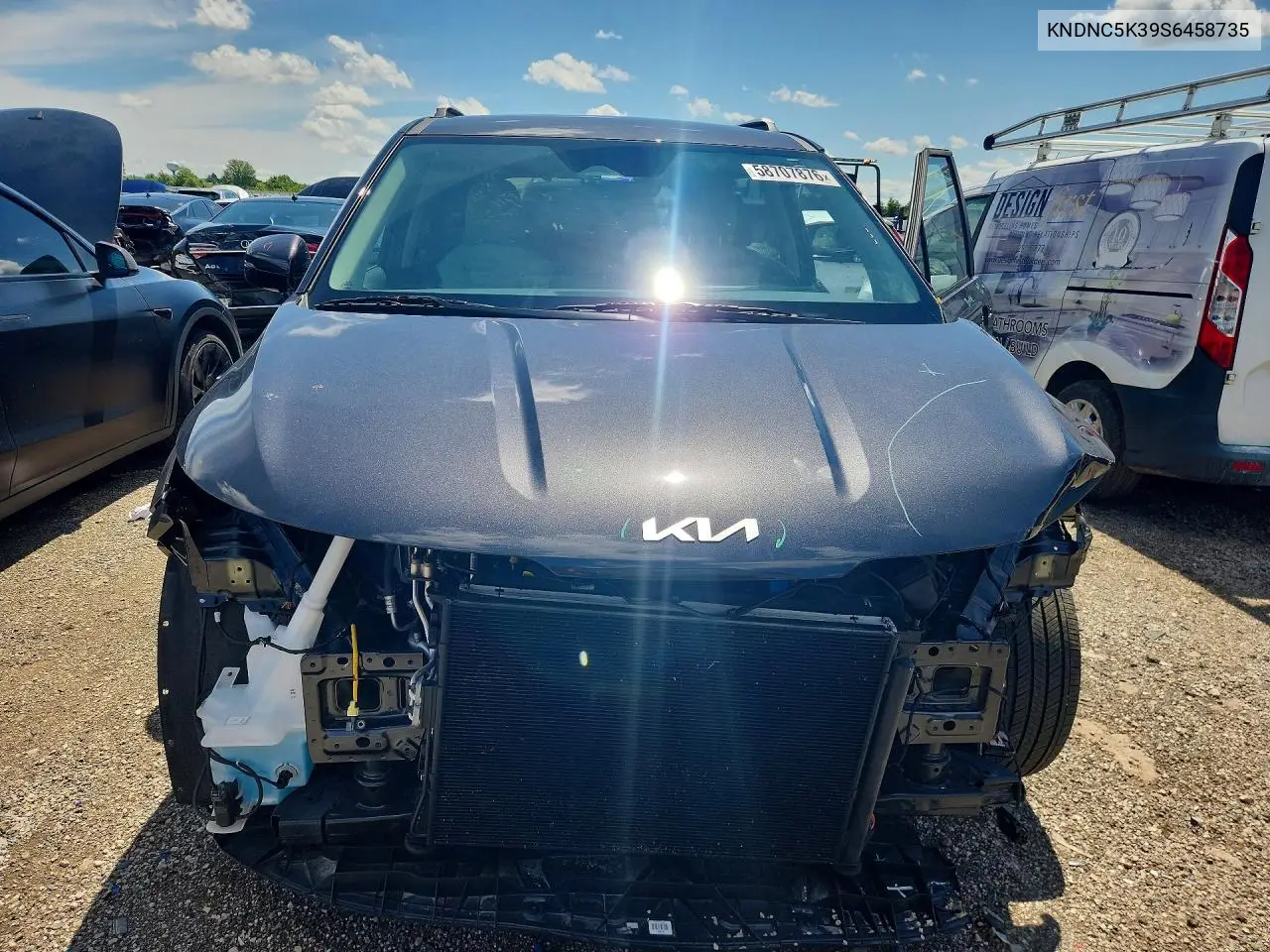 2025 Kia Carnival Ex VIN: KNDNC5K39S6458735 Lot: 58707876