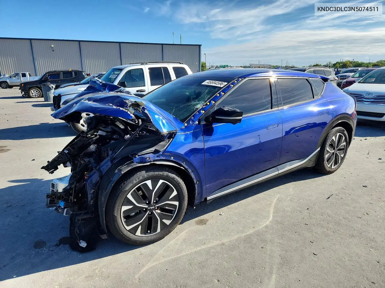 2022 Kia Ev6 Wind VIN: KNDC3DLC3N5074511 Lot: 46694596