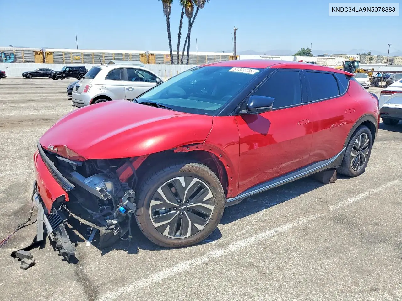 2022 Kia Ev6 Wind VIN: KNDC34LA9N5078383 Lot: 61482436