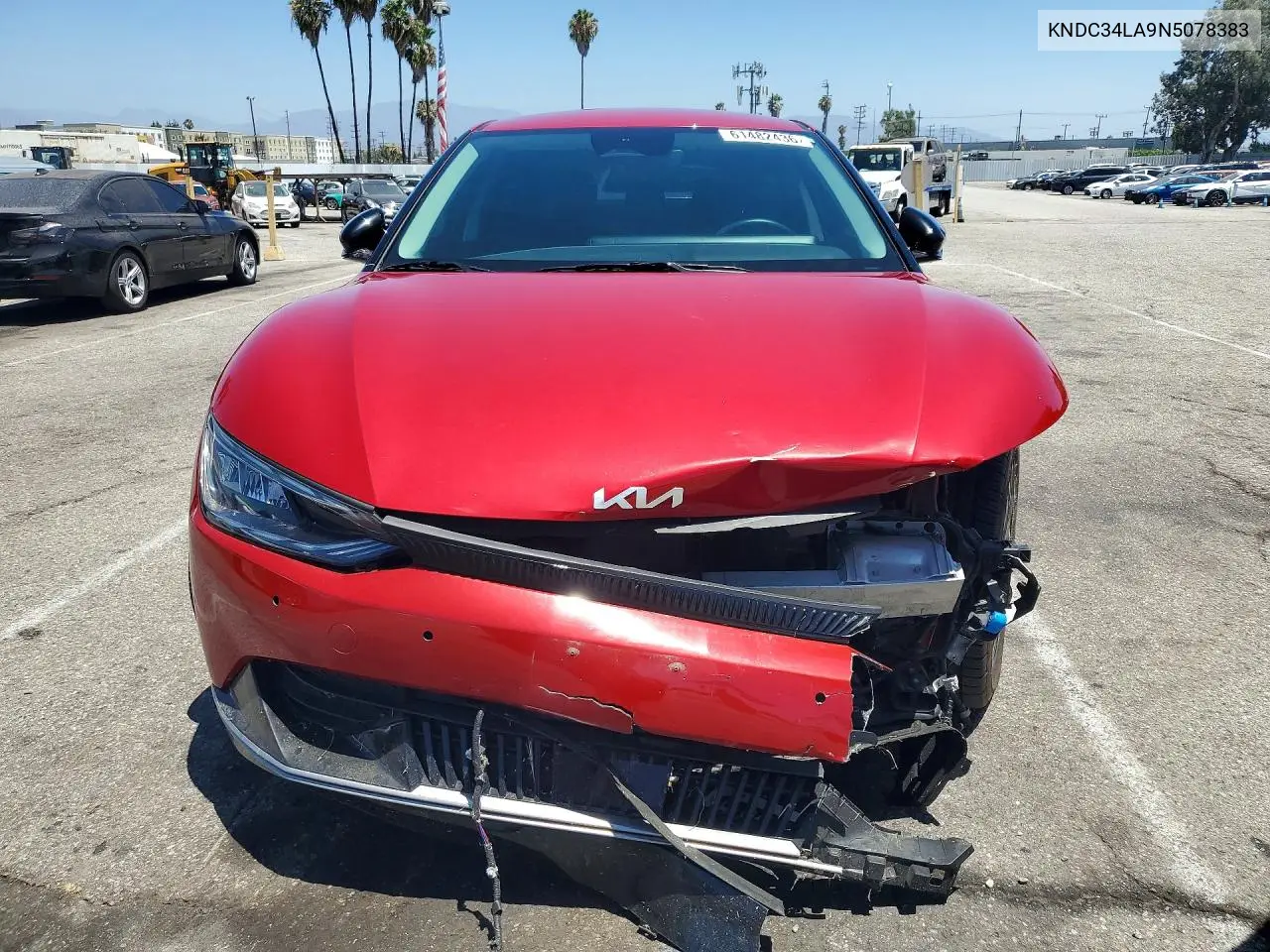 2022 Kia Ev6 Wind VIN: KNDC34LA9N5078383 Lot: 61482436