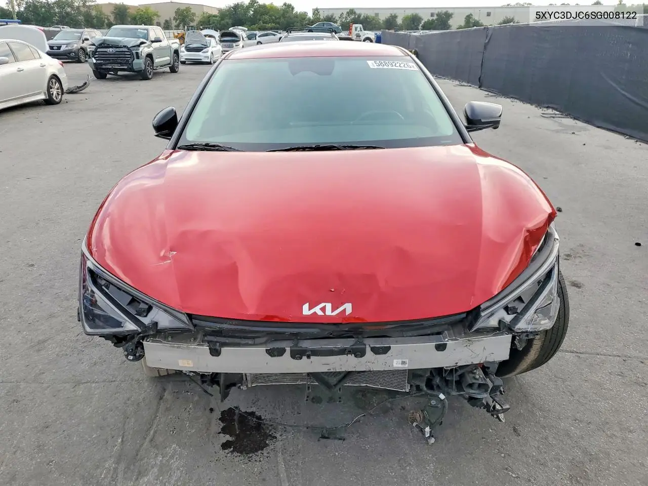 2025 Kia Ev6 Light Long Range VIN: 5XYC3DJC6SG008122 Lot: 58892226