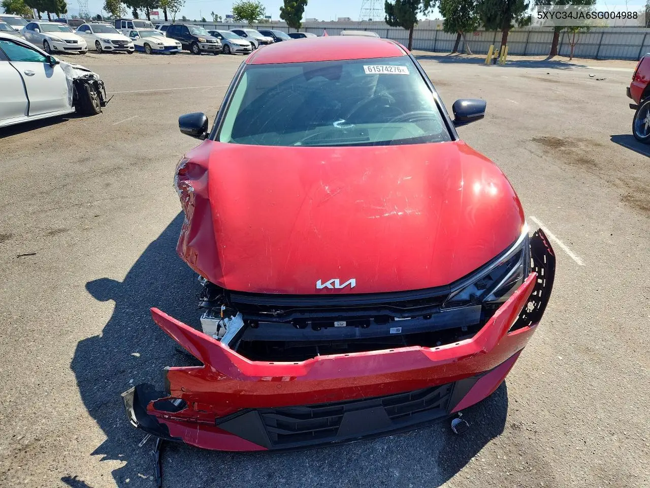 2025 Kia Ev6 Light Long Range VIN: 5XYC34JA6SG004988 Lot: 61574276