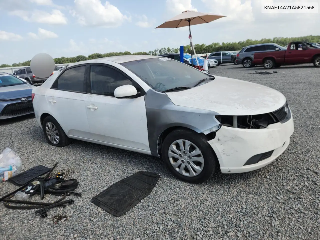 2010 Kia Forte Lx VIN: KNAFT4A21A5821568 Lot: 60414566