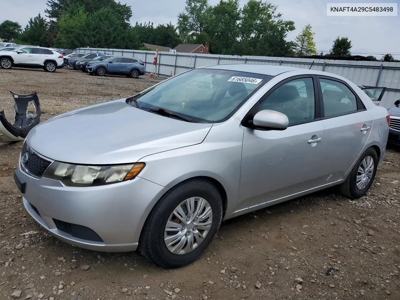 2012 Kia Forte Lx VIN: KNAFT4A29C5483498 Lot: 61685046