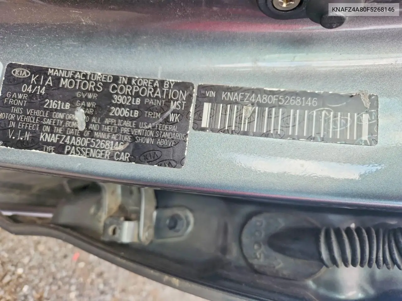 2015 Kia Forte Ex VIN: KNAFZ4A80F5268146 Lot: 59659956