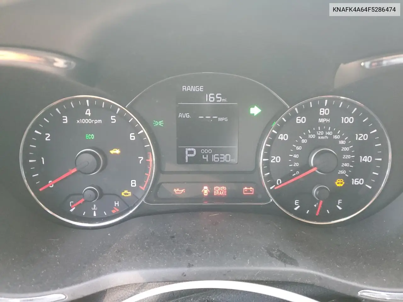 KNAFK4A64F5286474 2015 Kia Forte Lx