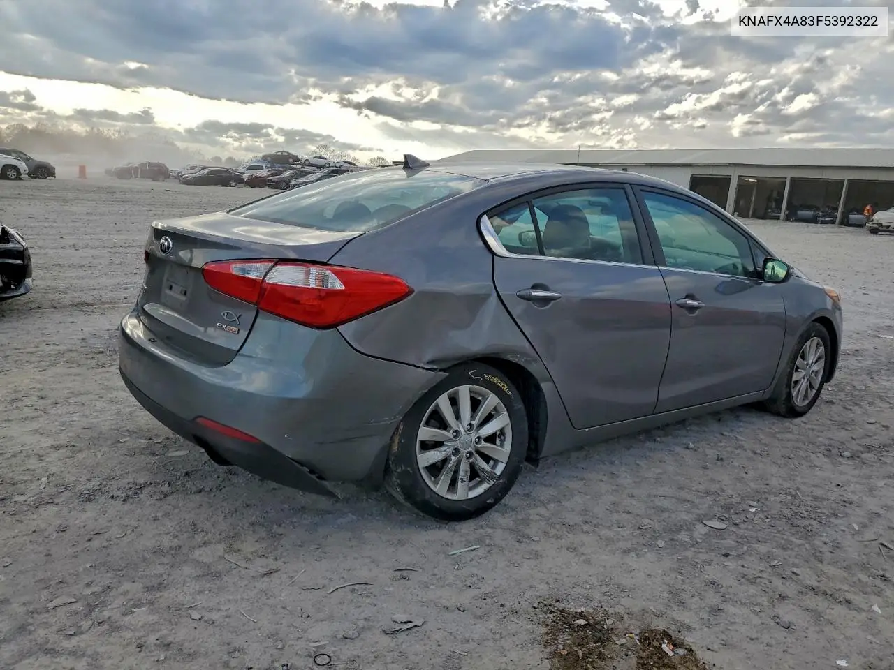KNAFX4A83F5392322 2015 Kia Forte Ex