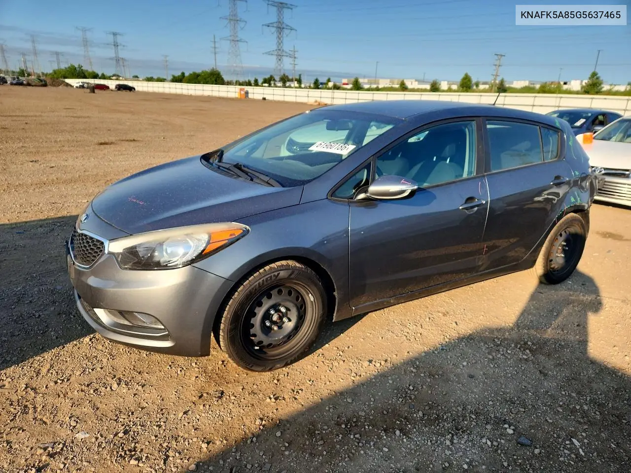 2016 Kia Forte5 Lx VIN: KNAFK5A85G5637465 Lot: 61960186