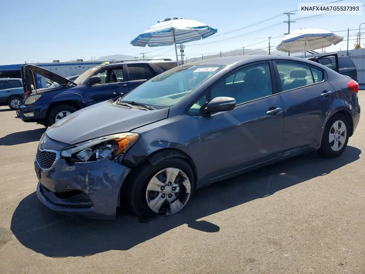 2016 Kia Forte Lx VIN: KNAFX4A67G5537393 Lot: 62225476
