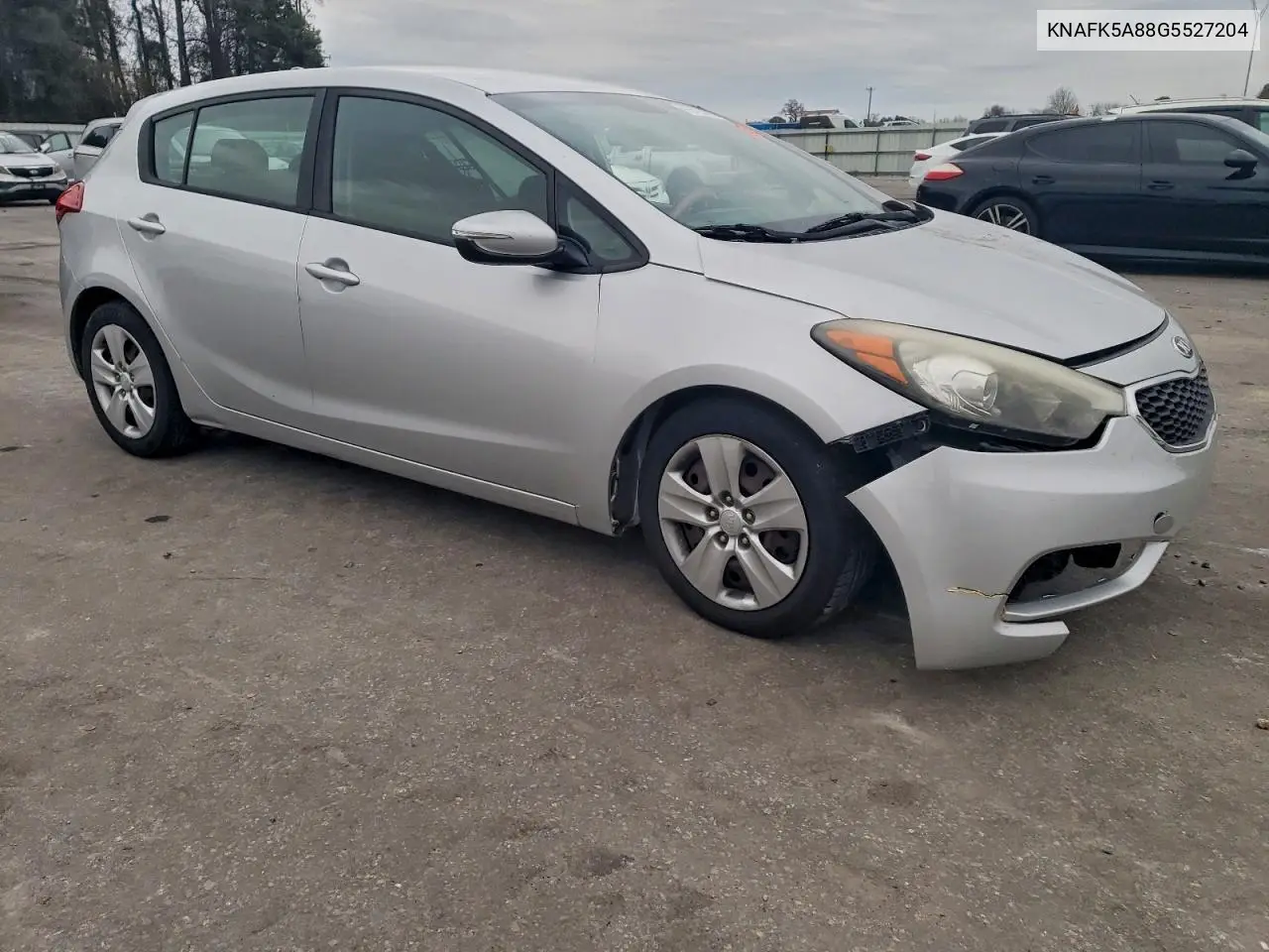 KNAFK5A88G5527204 2016 Kia Forte Lx