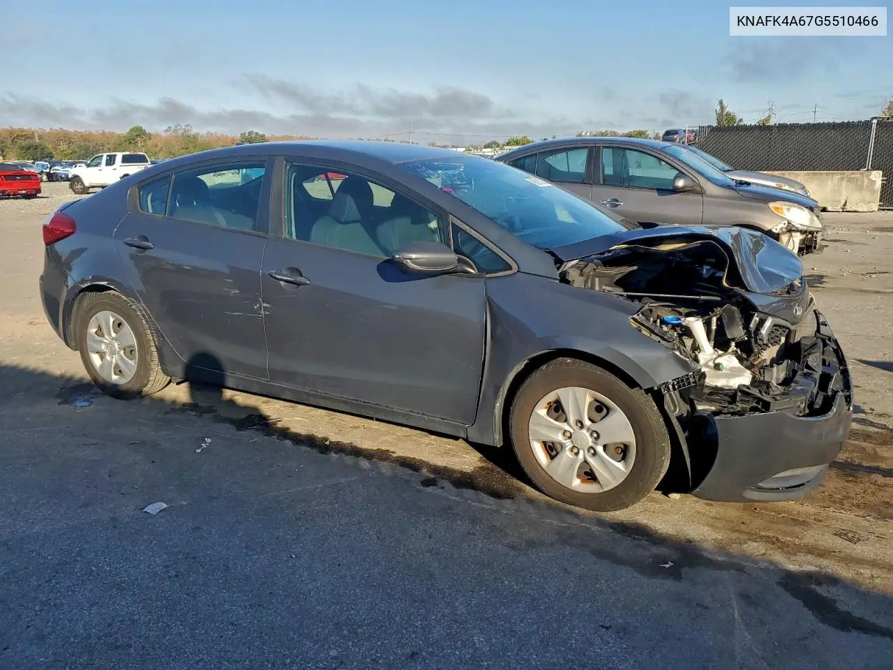 KNAFK4A67G5510466 2016 Kia Forte Lx