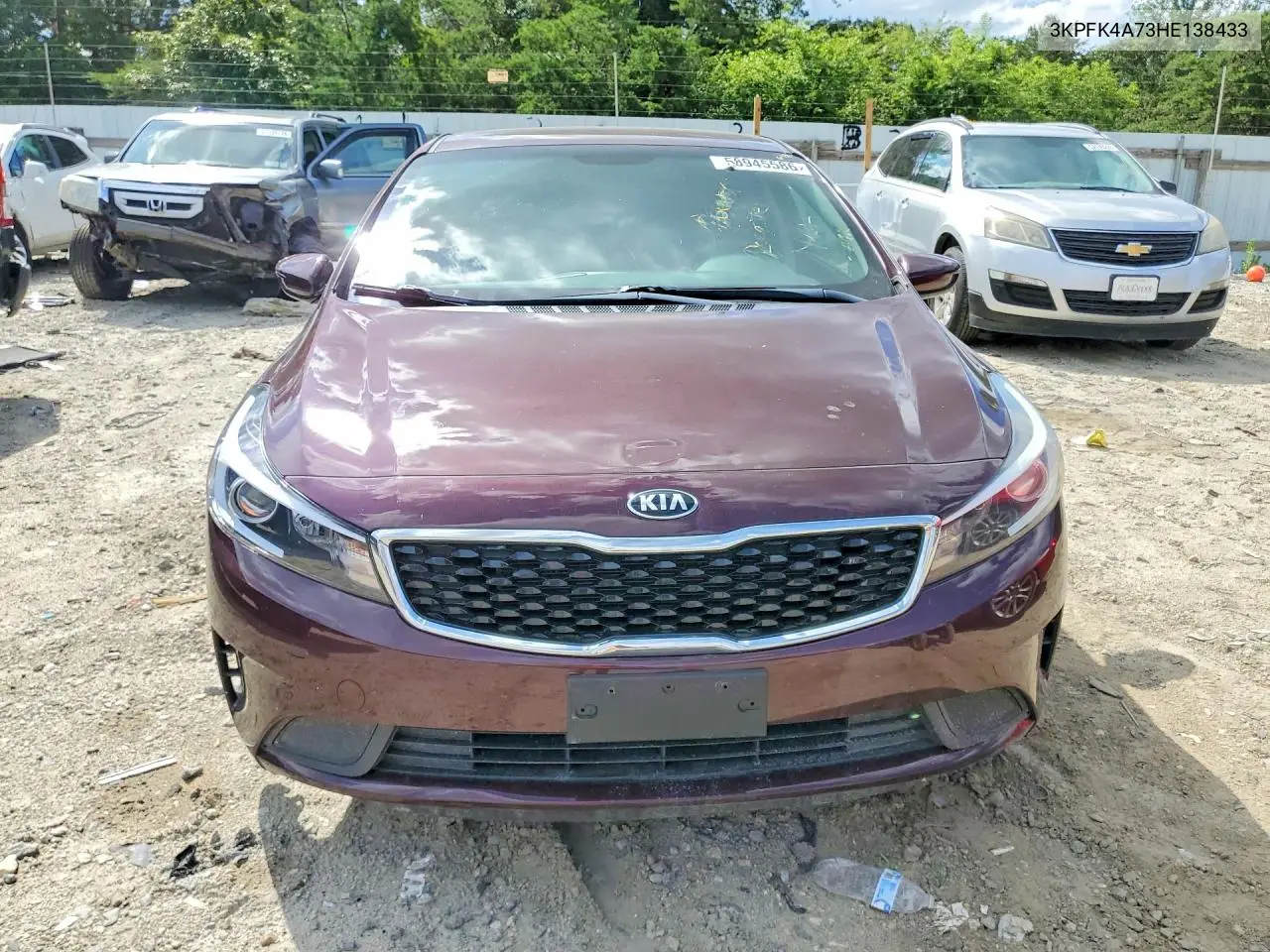 2017 Kia Forte Lx VIN: 3KPFK4A73HE138433 Lot: 56945586