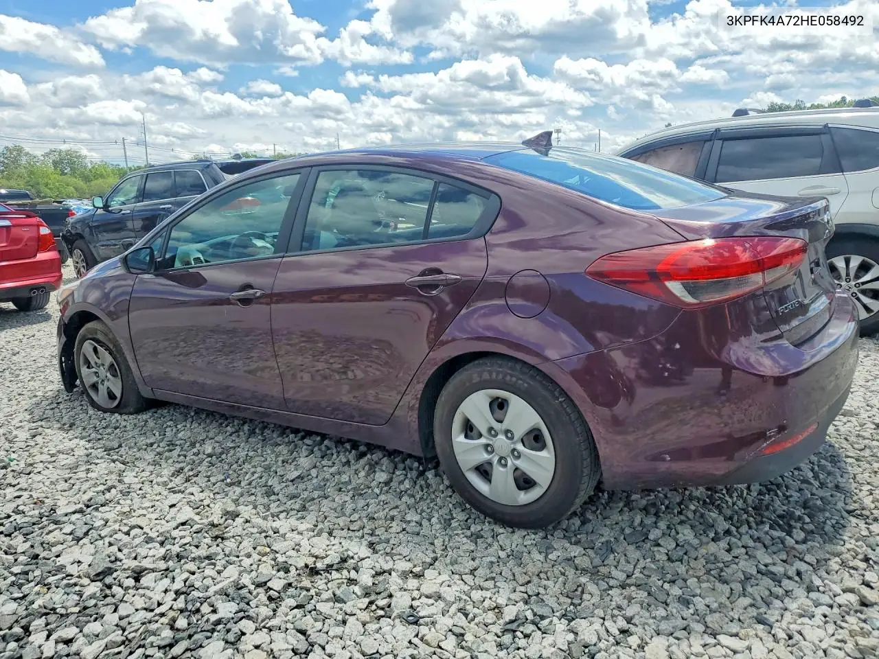2017 Kia Forte Lx VIN: 3KPFK4A72HE058492 Lot: 58090746