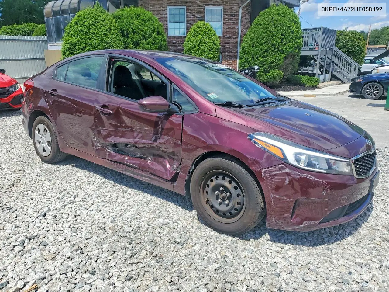 2017 Kia Forte Lx VIN: 3KPFK4A72HE058492 Lot: 58090746