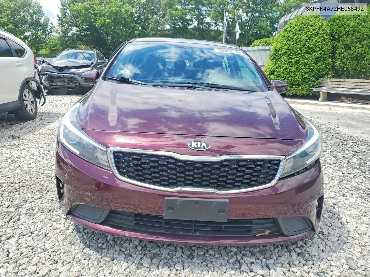 2017 Kia Forte Lx VIN: 3KPFK4A72HE058492 Lot: 58090746