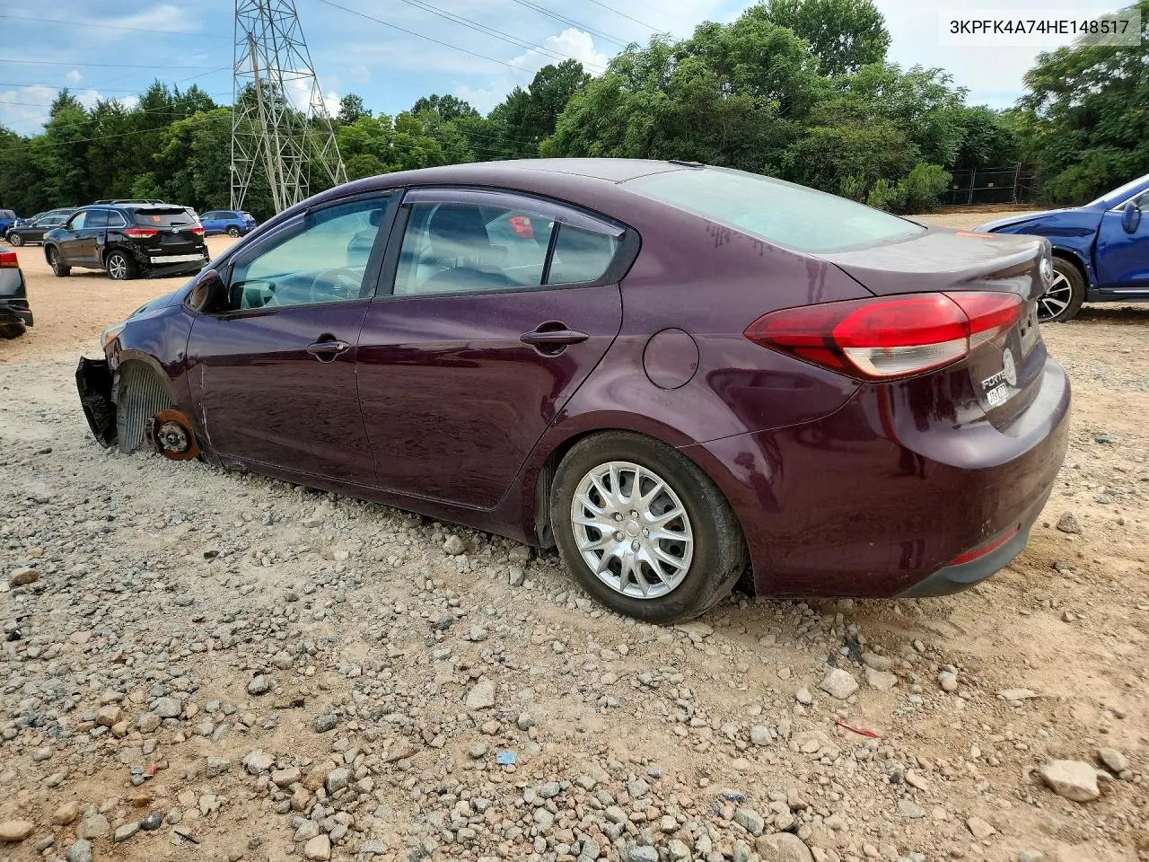 2017 Kia Forte Lx VIN: 3KPFK4A74HE148517 Lot: 61724926