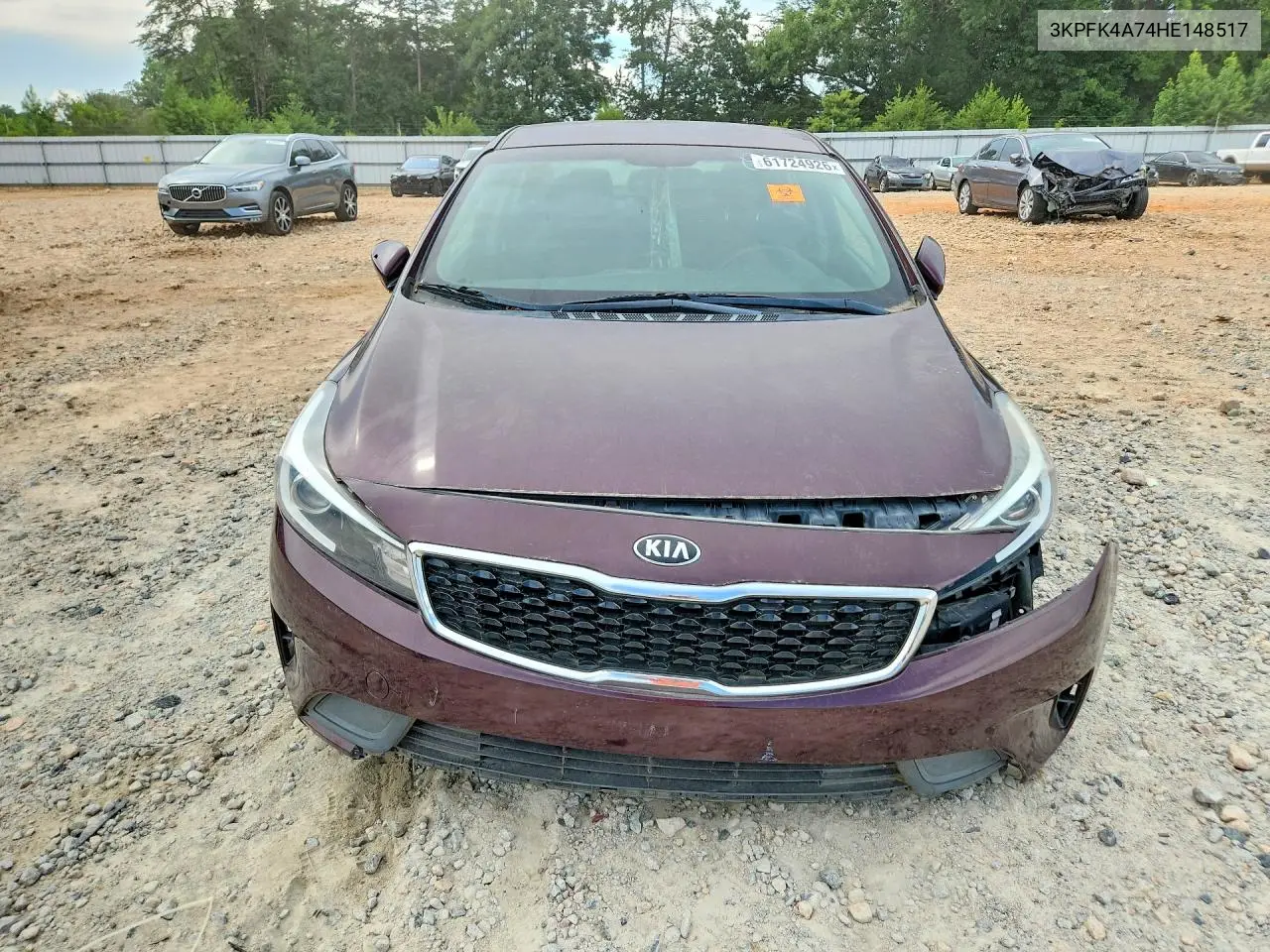 2017 Kia Forte Lx VIN: 3KPFK4A74HE148517 Lot: 61724926