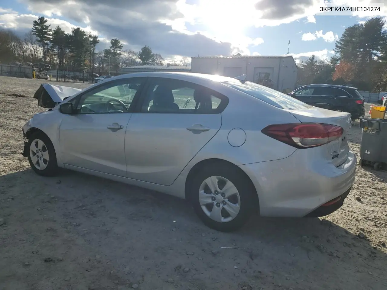 3KPFK4A74HE104274 2017 Kia Forte Lx
