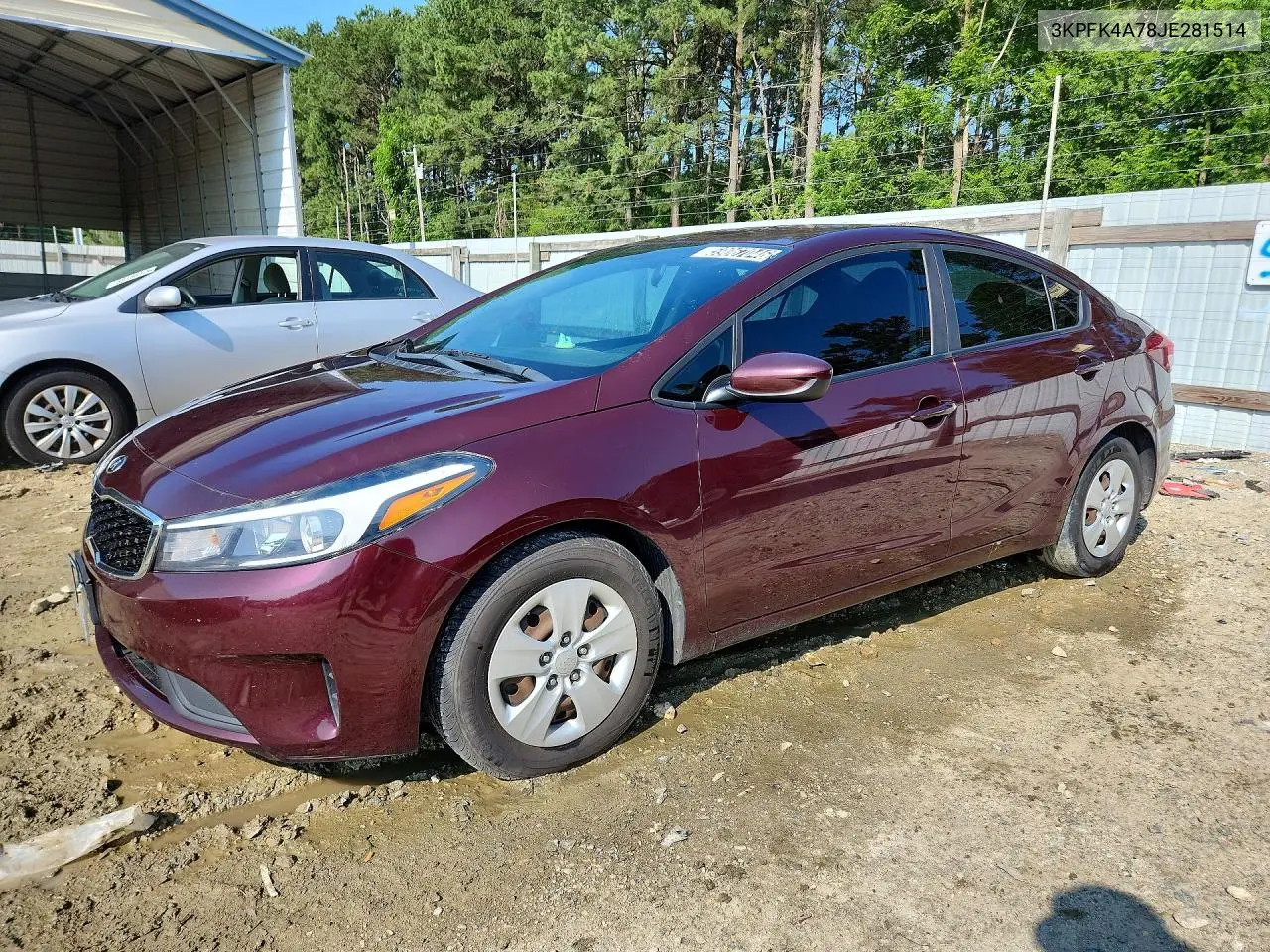 2018 Kia Forte Lx VIN: 3KPFK4A78JE281514 Lot: 59067046