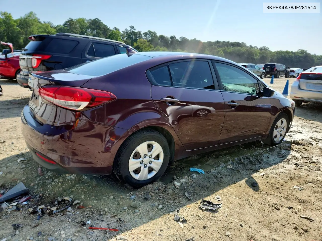 2018 Kia Forte Lx VIN: 3KPFK4A78JE281514 Lot: 59067046