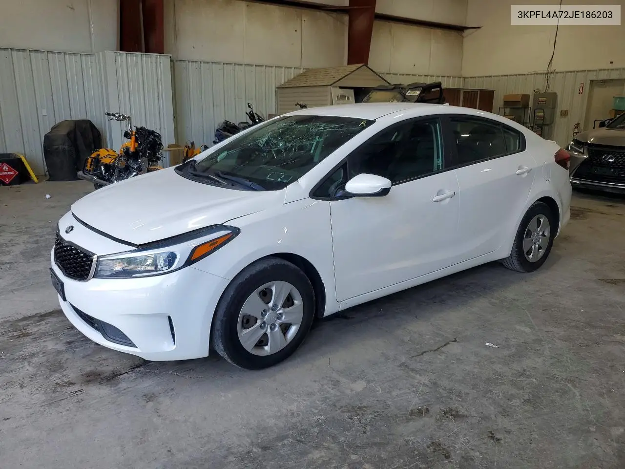 2018 Kia Forte Lx VIN: 3KPFL4A72JE186203 Lot: 61553846