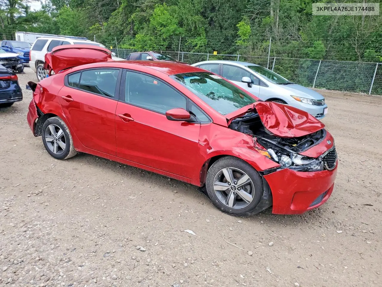 2018 Kia Forte S VIN: 3KPFL4A76JE174488 Lot: 61987896