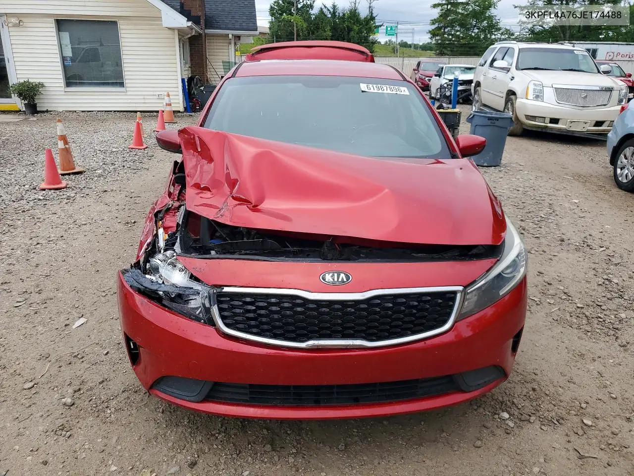 2018 Kia Forte S VIN: 3KPFL4A76JE174488 Lot: 61987896