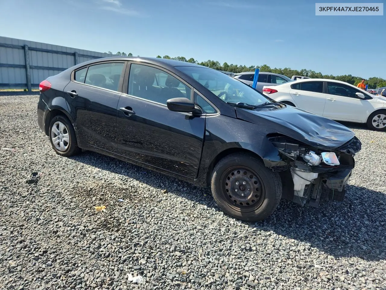 2018 Kia Forte Lx VIN: 3KPFK4A7XJE270465 Lot: 62054486