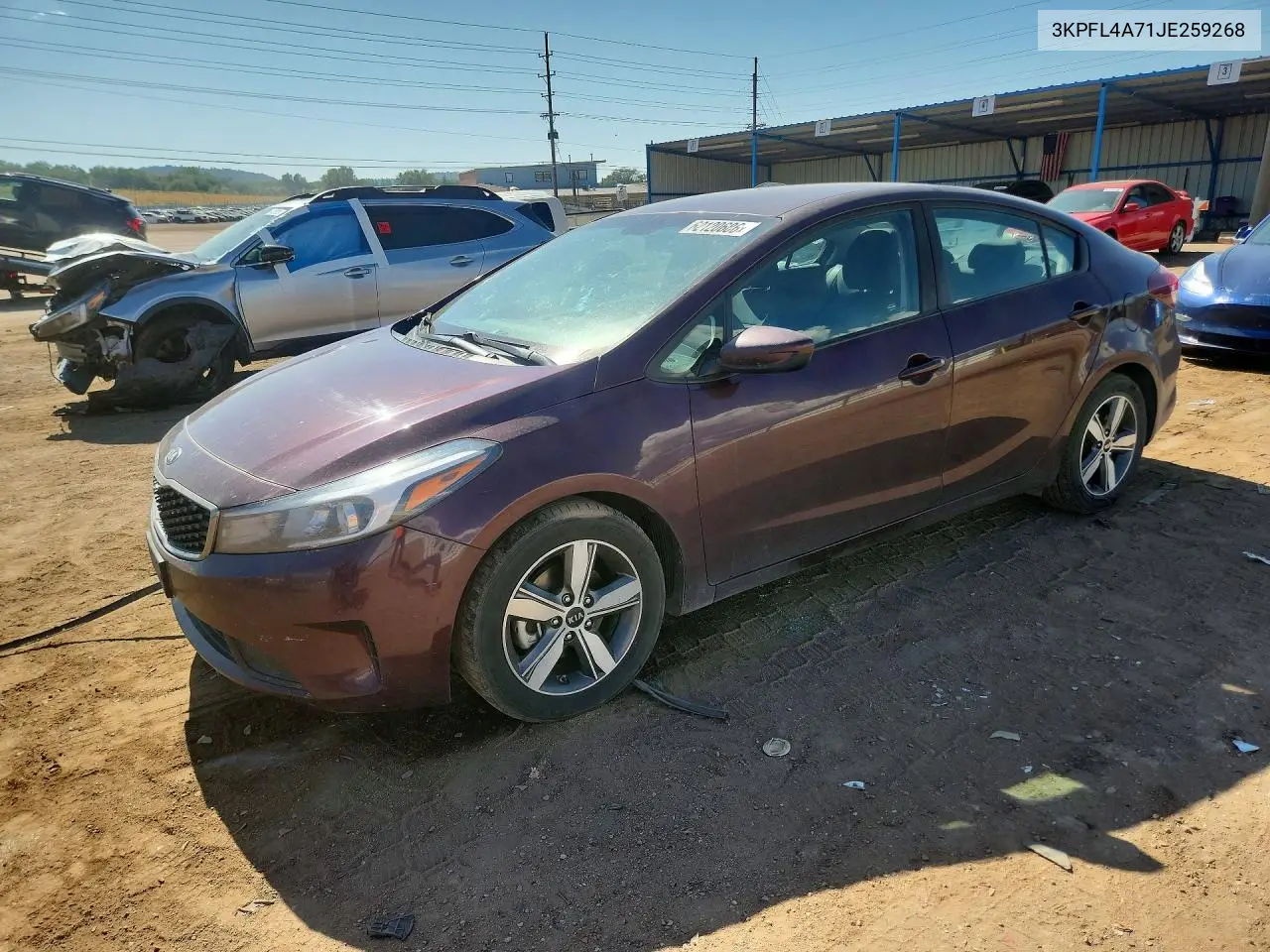 2018 Kia Forte Lx VIN: 3KPFL4A71JE259268 Lot: 62120686