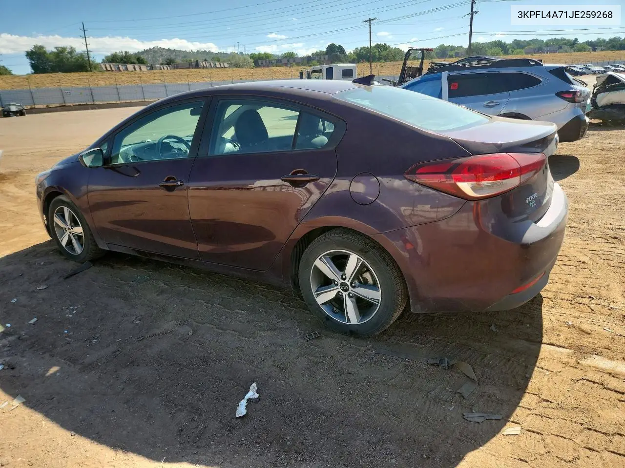 2018 Kia Forte Lx VIN: 3KPFL4A71JE259268 Lot: 62120686