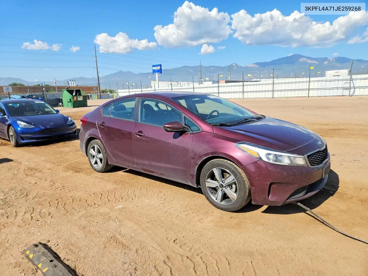 2018 Kia Forte Lx VIN: 3KPFL4A71JE259268 Lot: 62120686