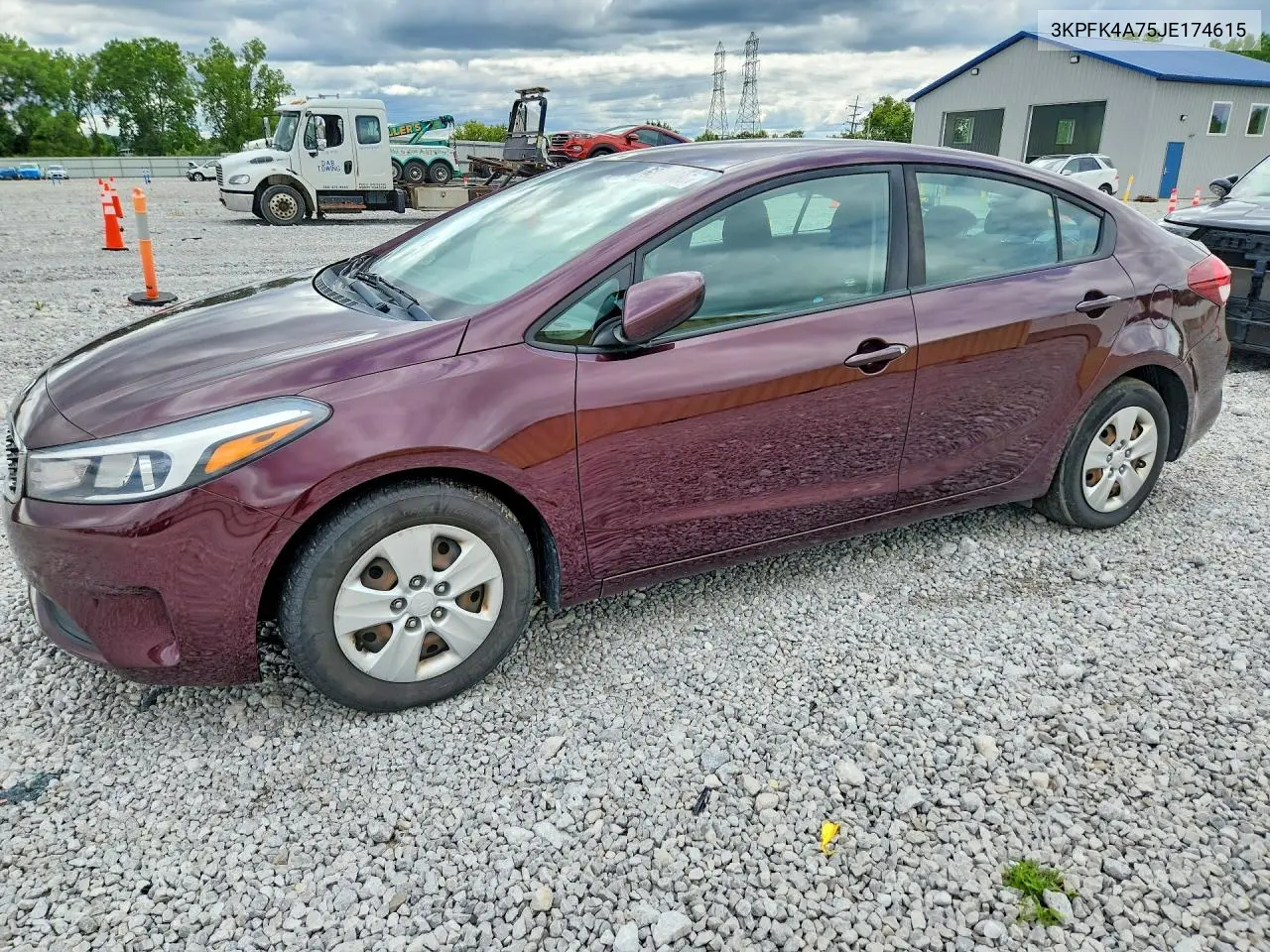 2018 Kia Forte Lx VIN: 3KPFK4A75JE174615 Lot: 62249086