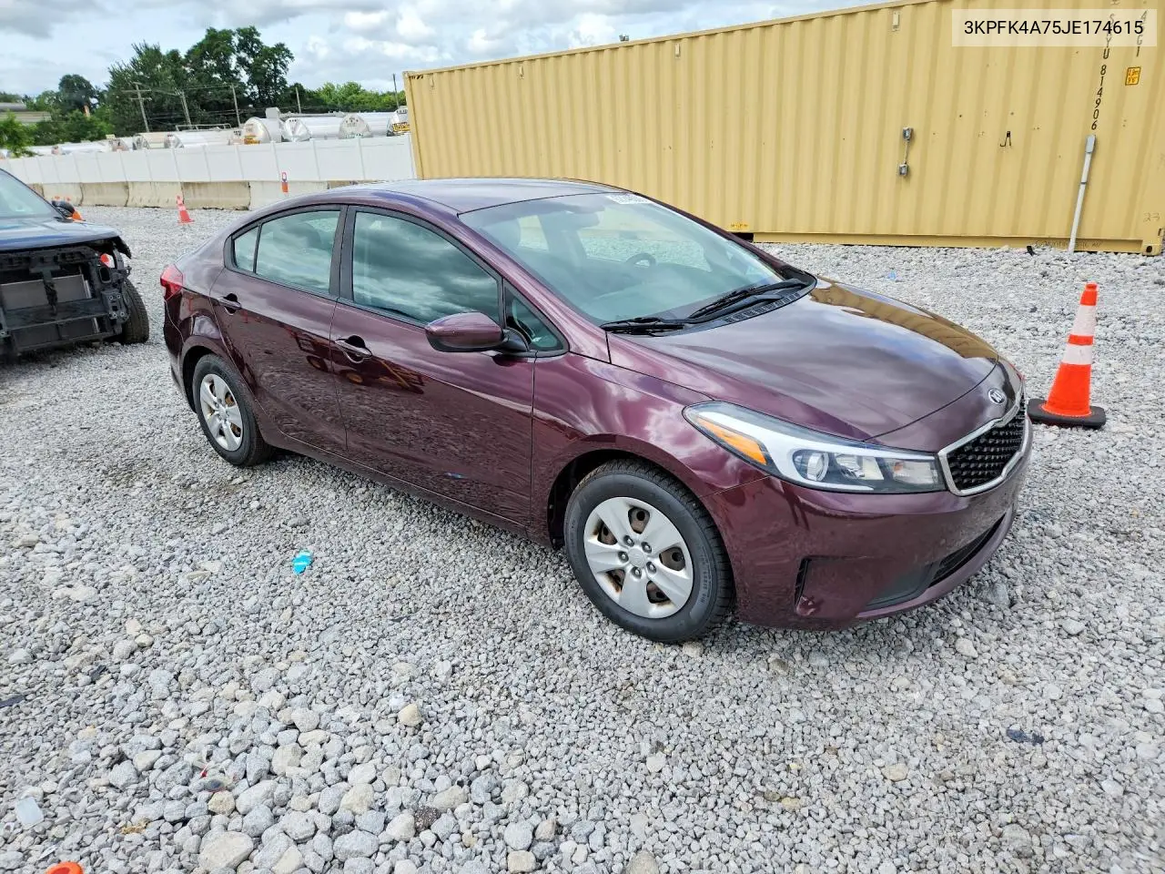 2018 Kia Forte Lx VIN: 3KPFK4A75JE174615 Lot: 62249086