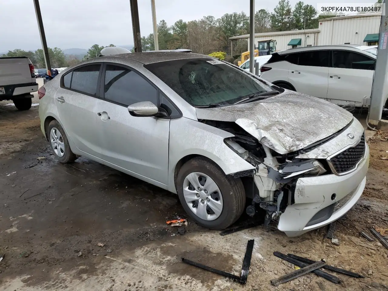 3KPFK4A78JE180487 2018 Kia Forte Lx