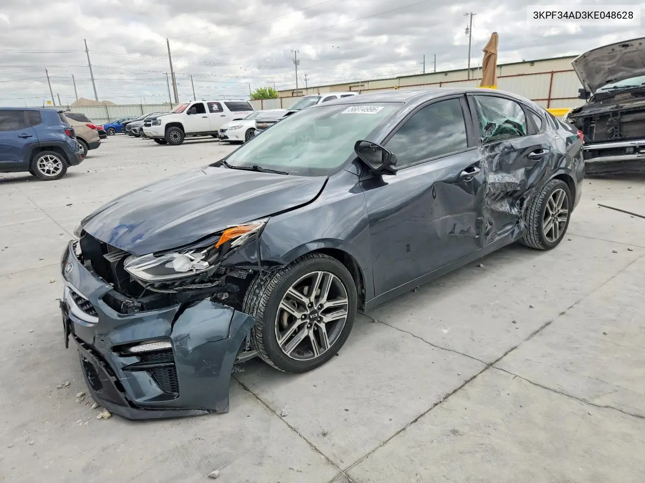 2019 Kia Forte S VIN: 3KPF34AD3KE048628 Lot: 56814996