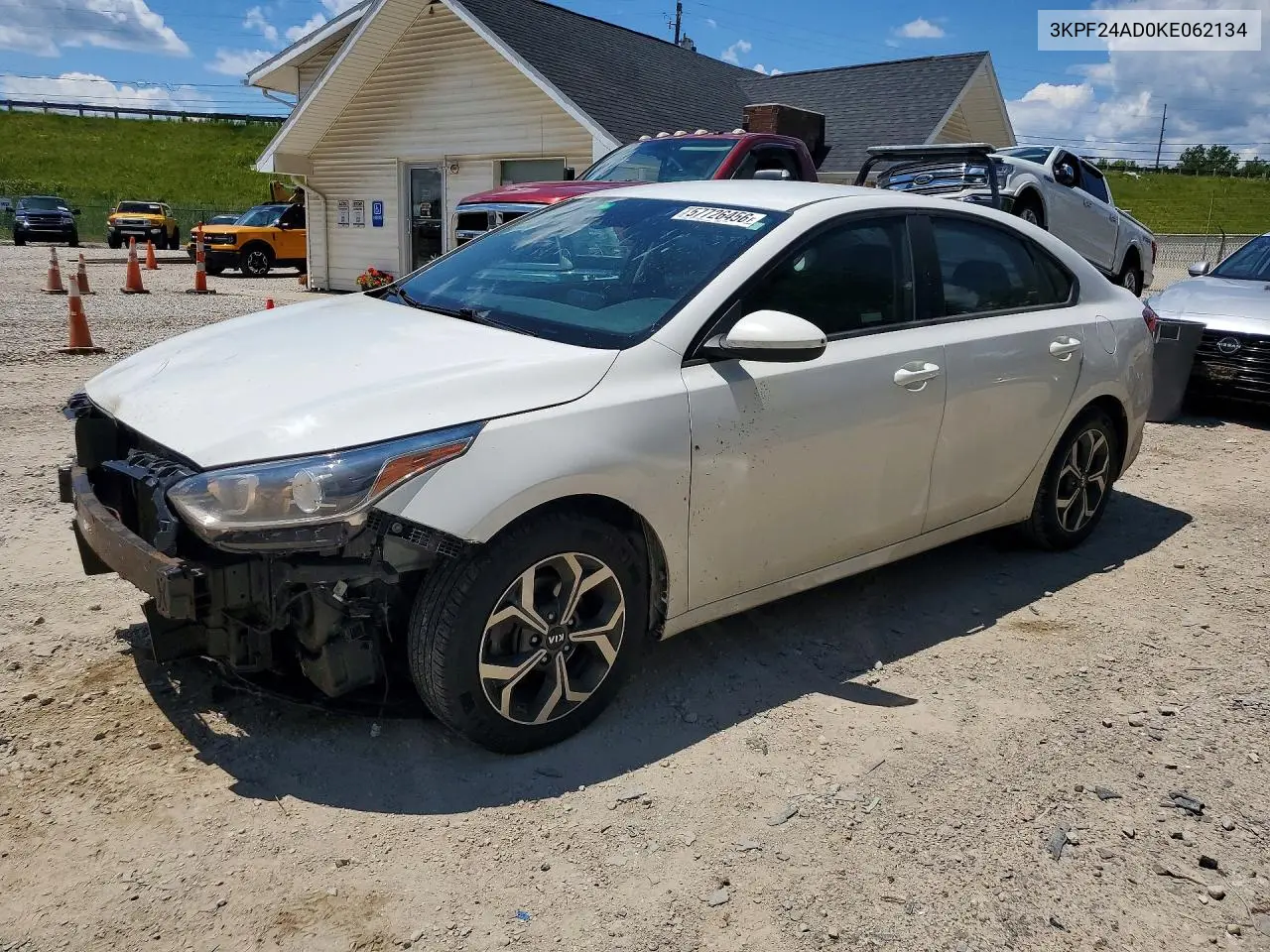 2019 Kia Forte Lxs VIN: 3KPF24AD0KE062134 Lot: 57726456